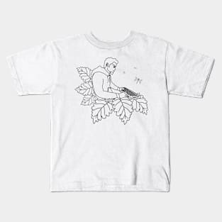 working in a natural setting Kids T-Shirt